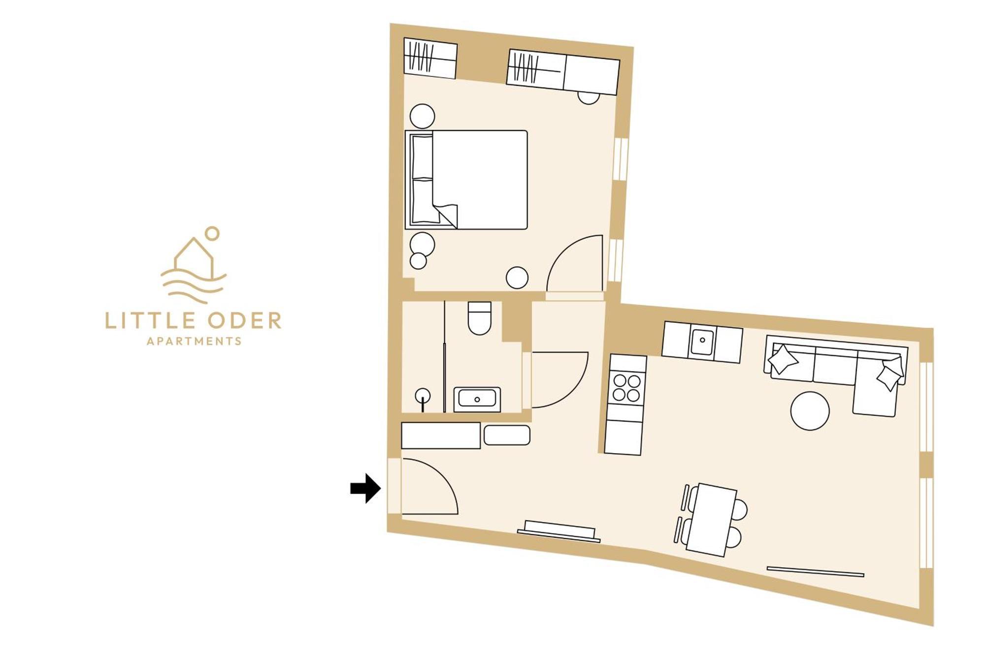 Little Oder Apartments شتشيتسين المظهر الخارجي الصورة